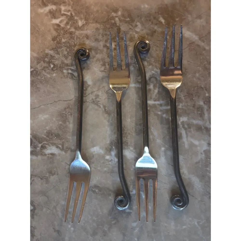 Hampton Silversmiths Coil Tip Appetizer Set of 4